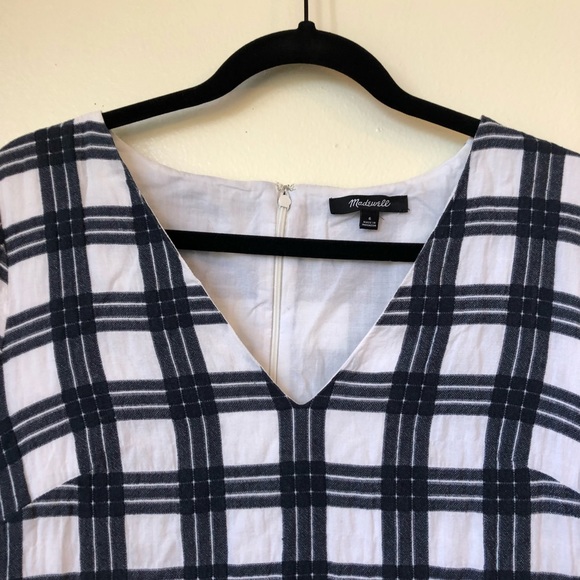 Madewell Bell Sleeve Dress Leighton Plaid … - Picture 4 of 10
